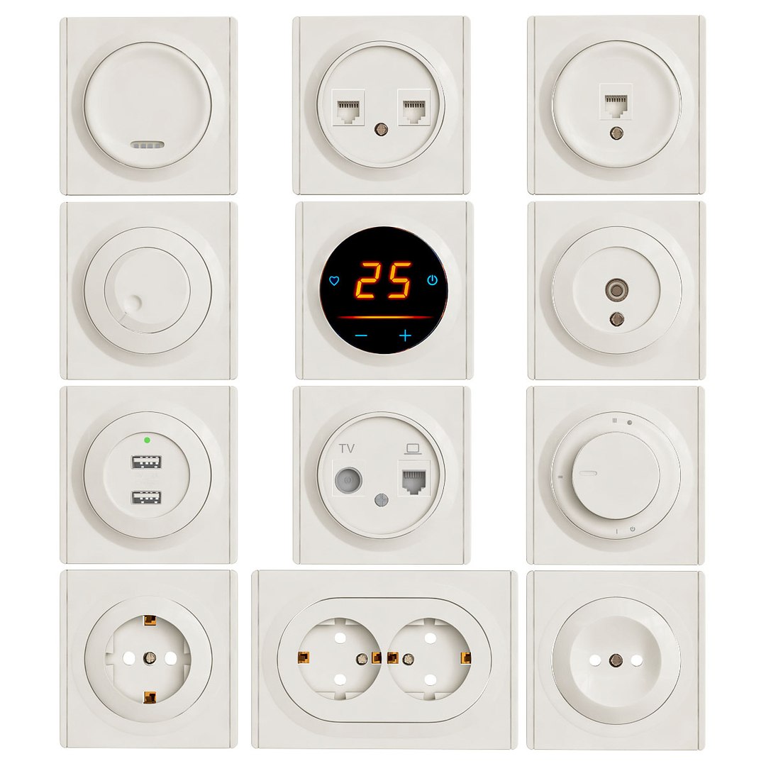 Sockets And Switches Model - TurboSquid 2151377
