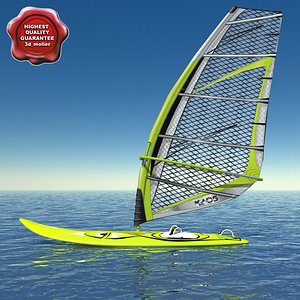 c4d windsurf modelled