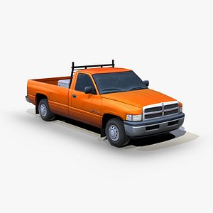 3D dodge ram 1500 pickup truck