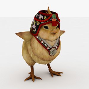 3D model Chick Rigged