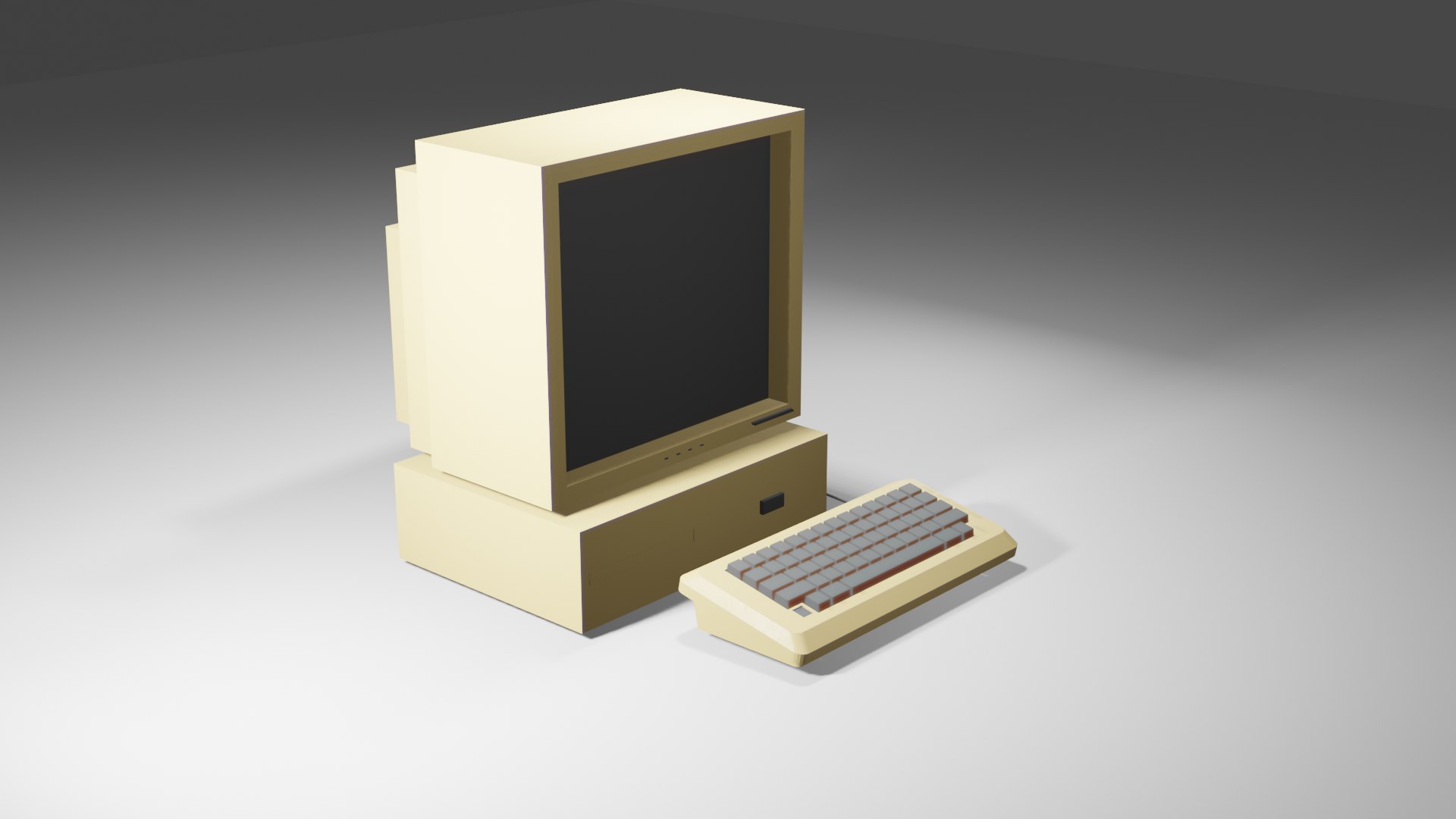 3D Old Antique Computer Low Poly - TurboSquid 1977872