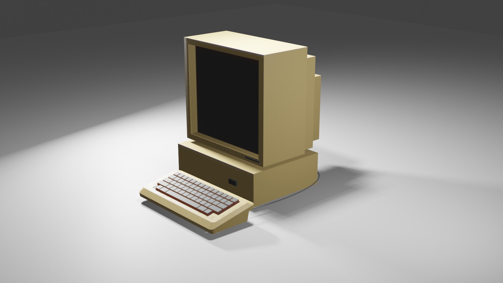3D Old Antique Computer Low Poly - TurboSquid 1977872