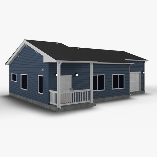 Background House One story model
