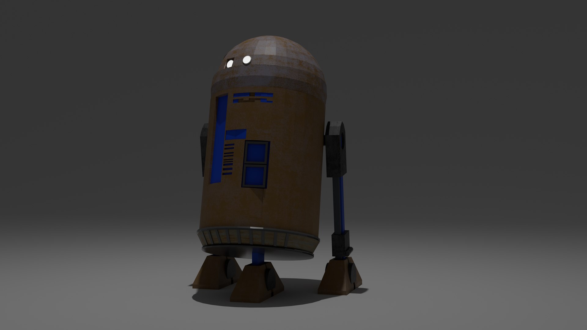Free R2-D2 Rusted Droid Model - TurboSquid 2217872