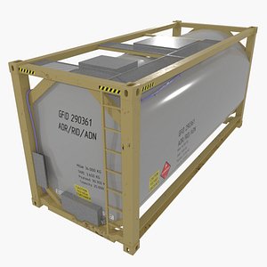 Oil tank ISO Container 20ft 3D