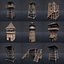 WATCHTOWER PLATFORM MEDIEVAL SLAVIC TOWER VILLAGE COLLECTION AAA