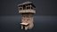 WATCHTOWER PLATFORM MEDIEVAL SLAVIC TOWER VILLAGE COLLECTION AAA
