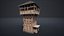 WATCHTOWER PLATFORM MEDIEVAL SLAVIC TOWER VILLAGE COLLECTION AAA