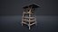 WATCHTOWER PLATFORM MEDIEVAL SLAVIC TOWER VILLAGE COLLECTION AAA