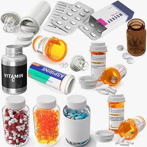 Packaged Medicines Collection 5 3D