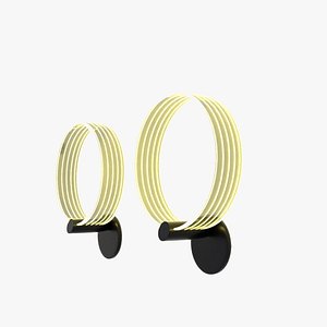 wall ringWall Sconce Ring Acrylic Light Bedside Lamp Decorative Lighting 3D model light 3D model