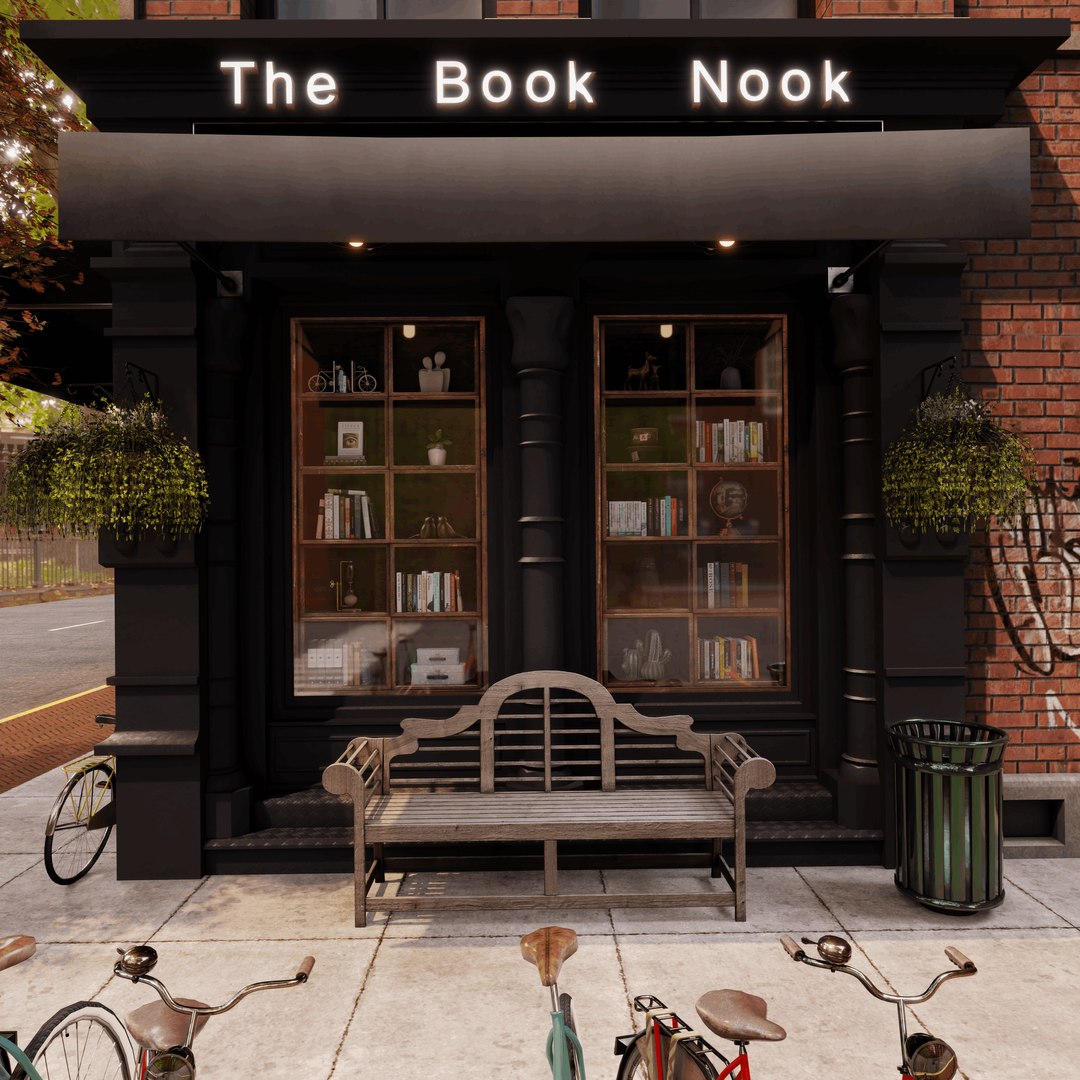 Free 3D The Book Nook Blender Scene - TurboSquid 2316796