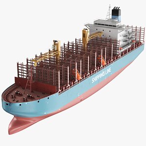 Detailed Bulk Carrier Container Ship
