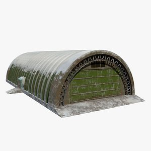 Hangar in snow environment model