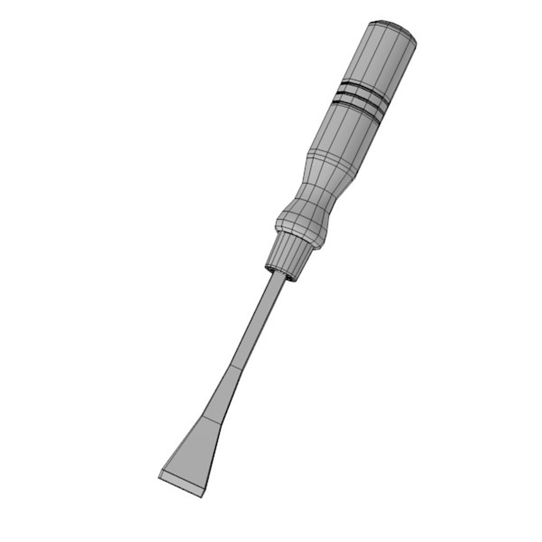 3ds Max Wood Chisel
