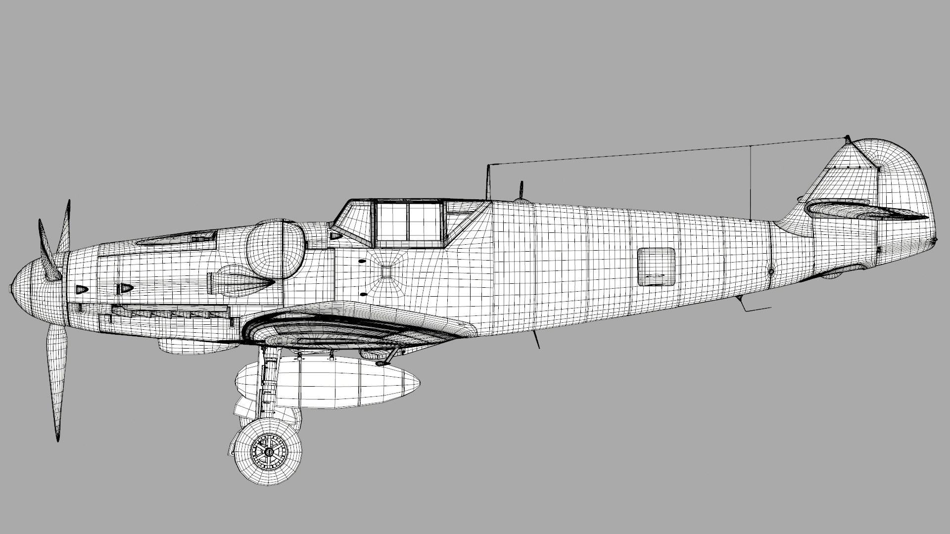 bf-109 german fighter 3d model https://p.turbosquid.com/ts-thumb/K7/oknJSY/UanJYLvN/me_bf109g_v03_wireframe.0002/jpg/1445790252/1920x1080/fit_q87/fd940f757ed1eda753ec537fac30a8cdf47b3988/me_bf109g_v03_wireframe.0002.jpg
