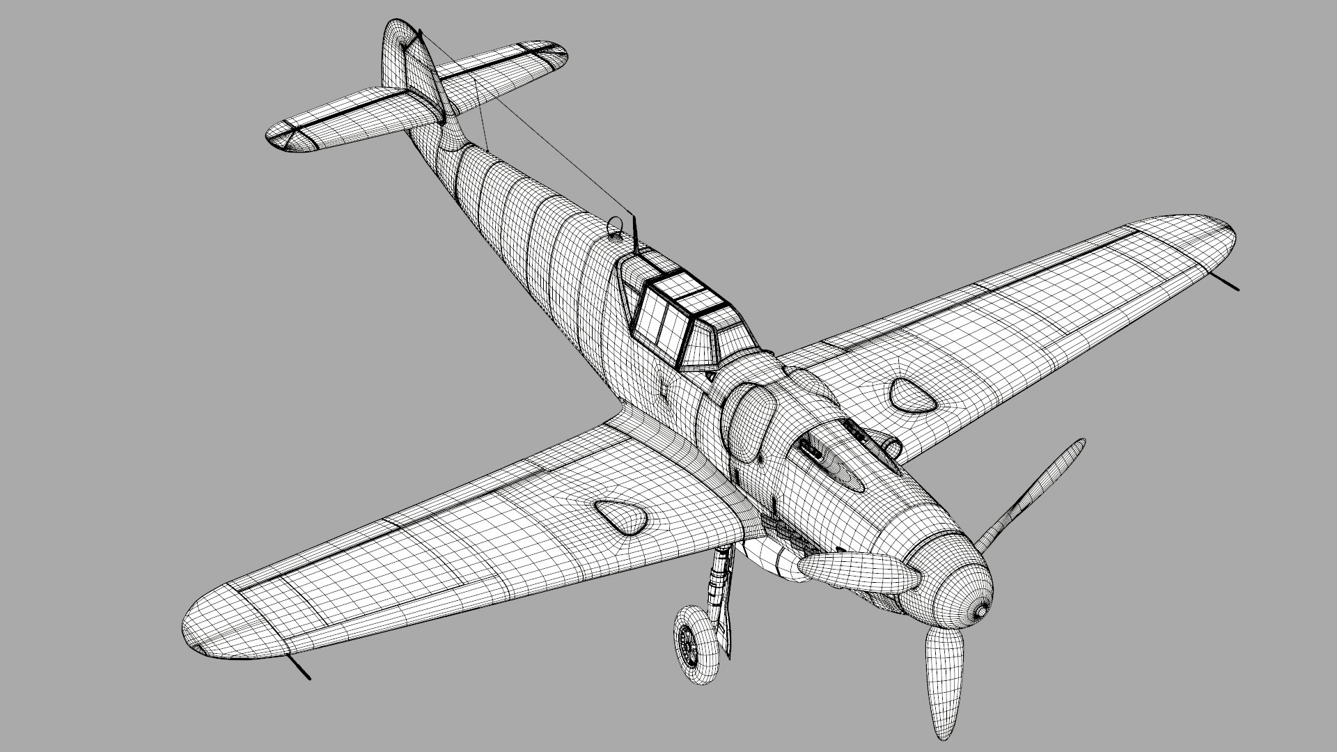 bf-109 german fighter 3d model https://p.turbosquid.com/ts-thumb/K7/oknJSY/pNUr9bVd/me_bf109g_v03_wireframe.0009/jpg/1445790252/1920x1080/fit_q87/bb1f82ff2419ca9b02a6e2dee9a92fdf0086e2d9/me_bf109g_v03_wireframe.0009.jpg