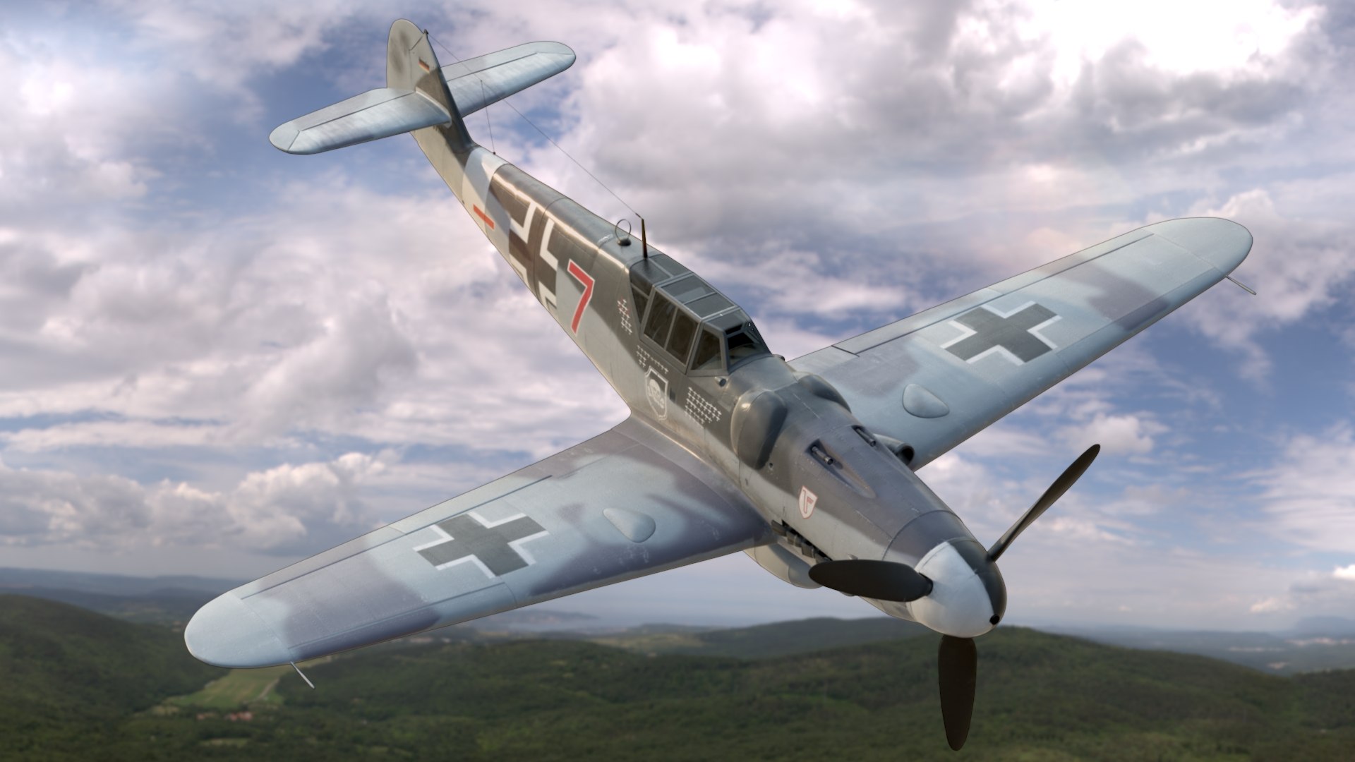 bf-109 german fighter 3d model https://p.turbosquid.com/ts-thumb/K7/oknJSY/xccxey0T/me_bf109g_v03.0009/jpg/1445789154/1920x1080/fit_q87/bf395b5456d8de8491b7d8a0628ee4446ae7bd44/me_bf109g_v03.0009.jpg