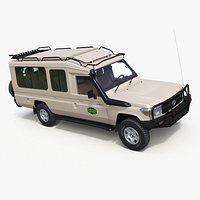 Toyota Land Cruiser Safari Beige Clean Simplified