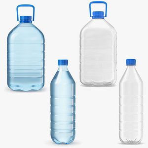 Water Bottle Colletion 3D model