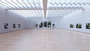 3D model Art Museum Gallery Interior 32
