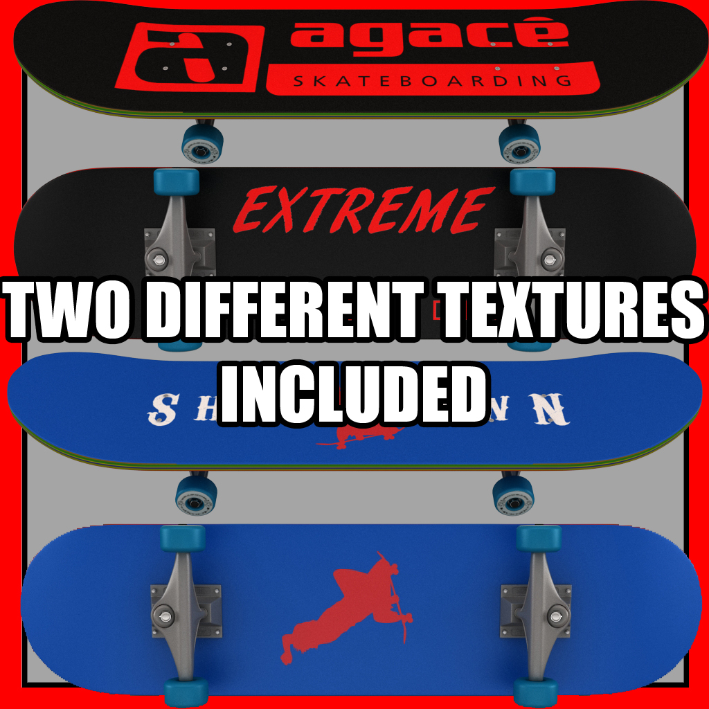 3d model skate skateboard board