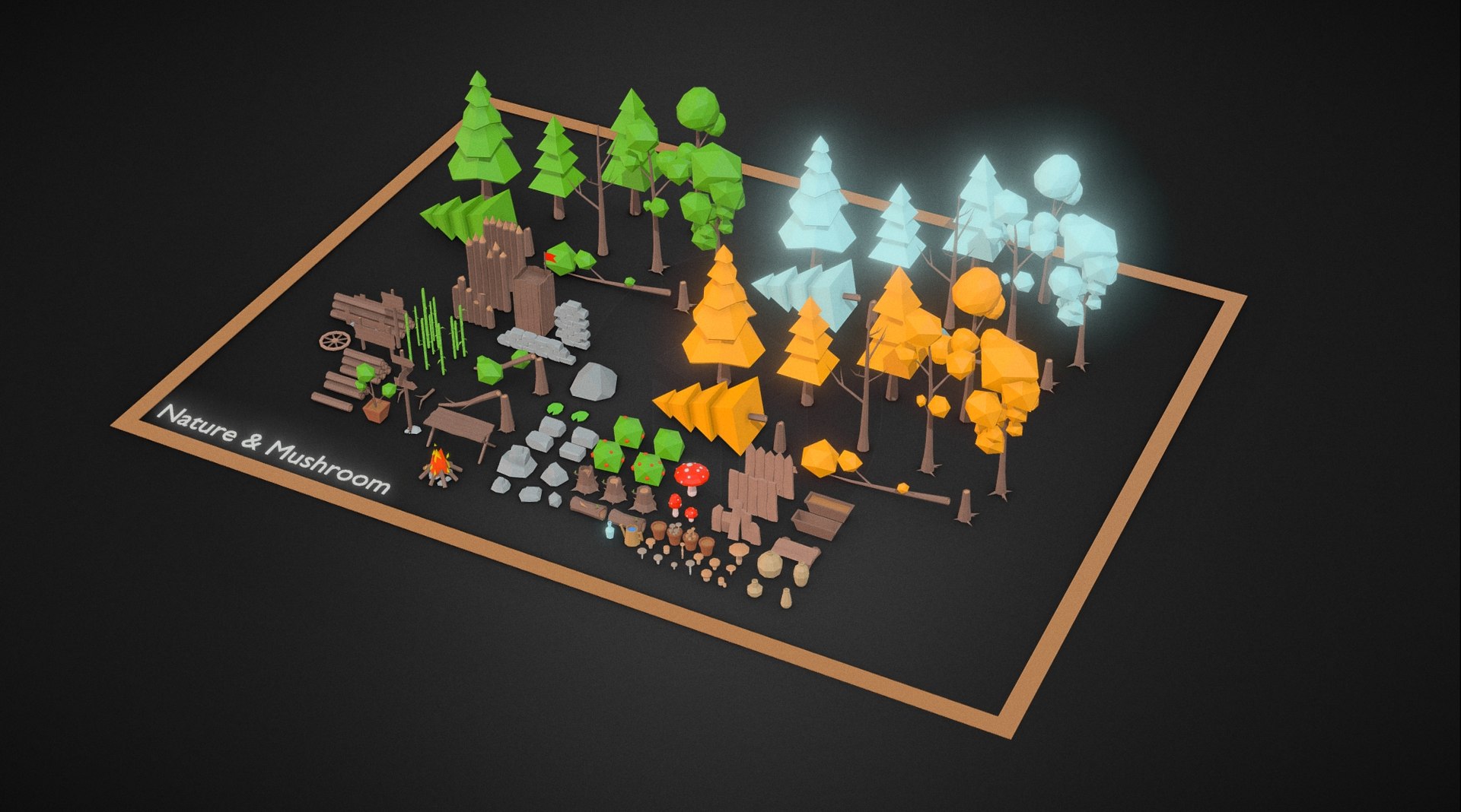 Lowpoly Nature Bundle 3D Model - TurboSquid 2239024