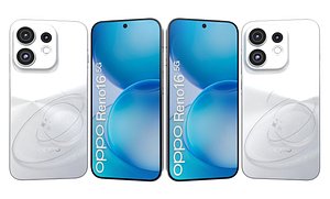 Oppo Reno16 5G White 3D model