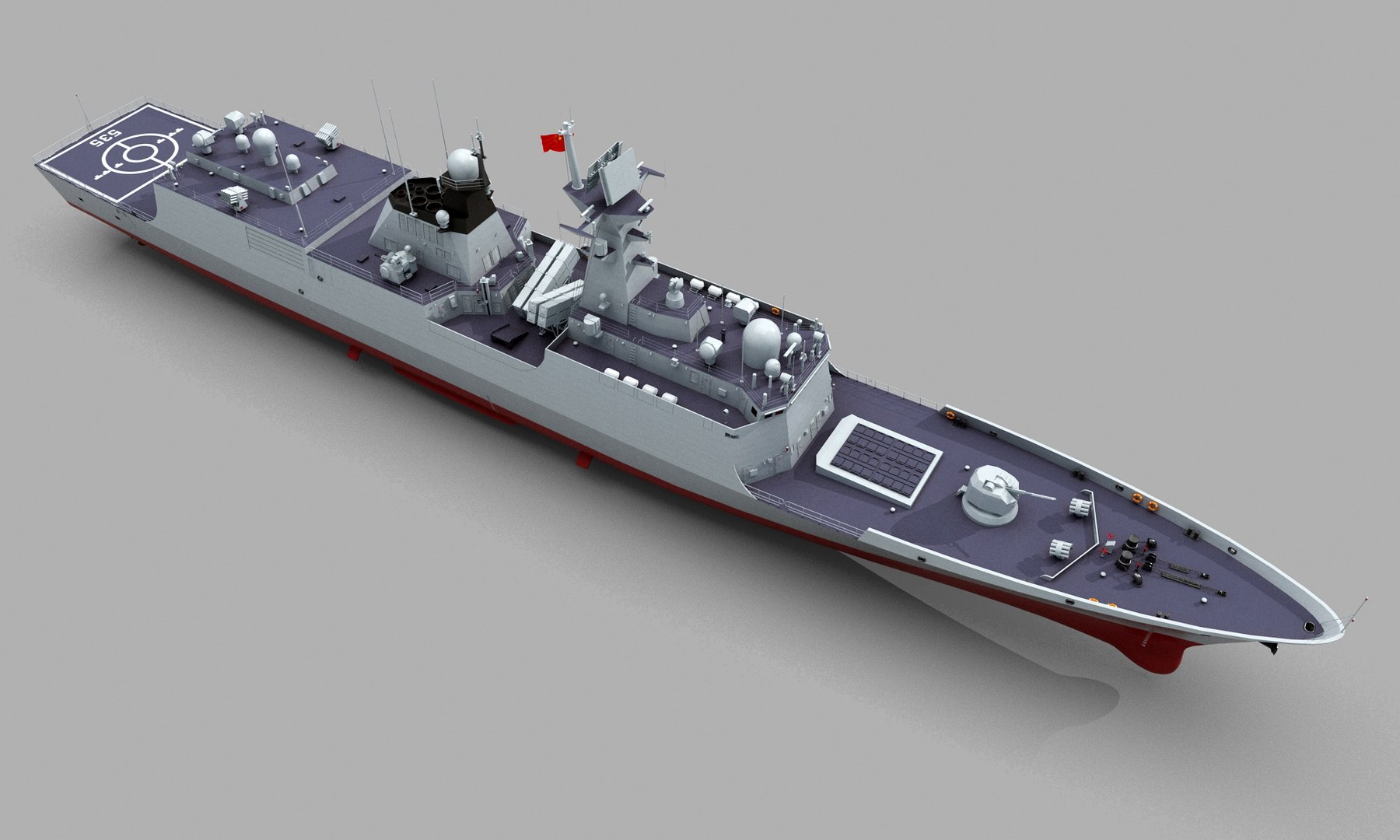 Chinese Navy Type 054A Frigate 3D Model - TurboSquid 2012947