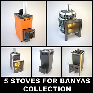 3d 5 stoves russian banyas