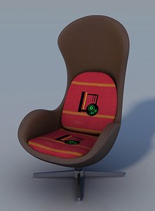 3d armchair seating chair