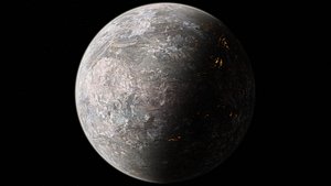 3D 8K Fictional Magma Planet 9