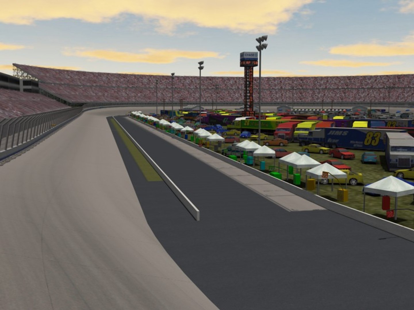 Dover Speedway Racetrack 3d Model