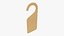 Door handle cardboard hanger mockup 01