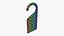 Door handle cardboard hanger mockup 01