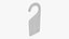 Door handle cardboard hanger mockup 01