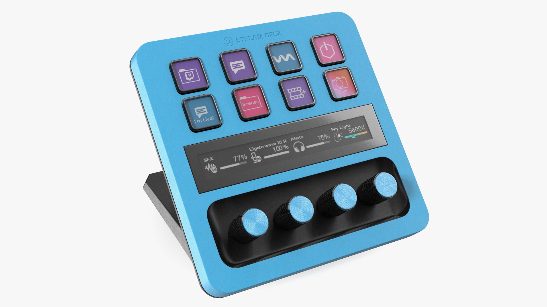 Elgato Stream Deck Blue 3D model preview
