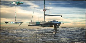 3d model ocean yacht