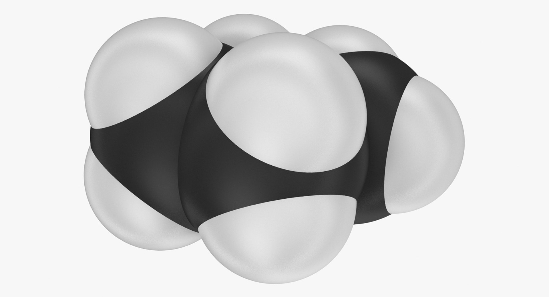 3d Model Butane Eclipsed 3