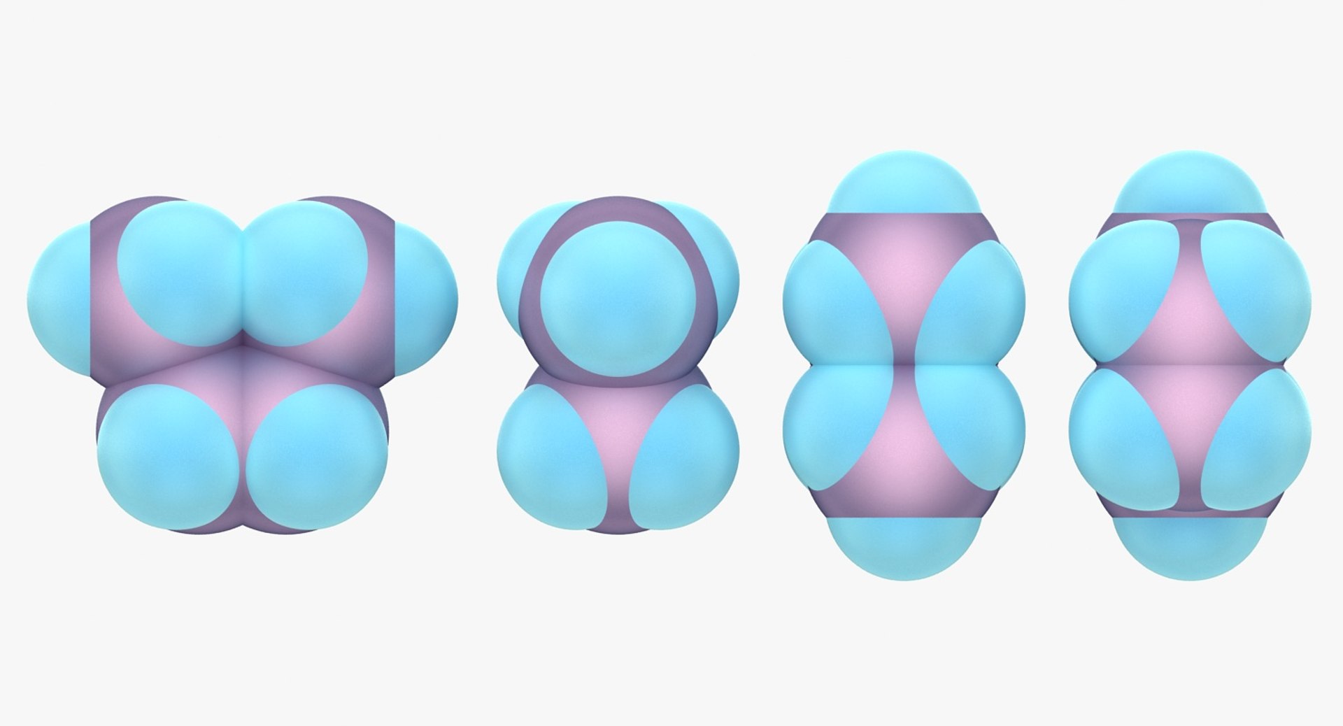 3d Model Butane Eclipsed 3