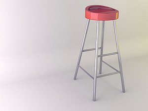 free max mode red bar chair