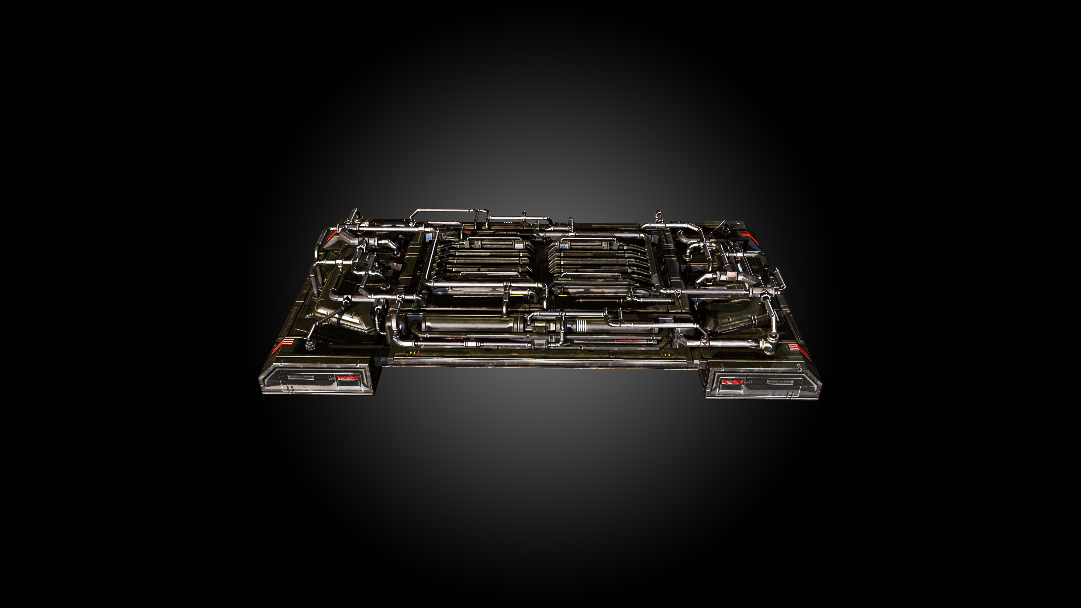 3D engine radiator - TurboSquid 1534525