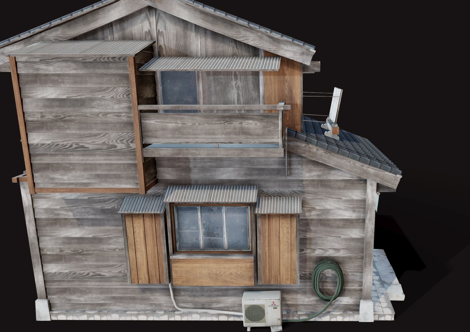 3D Model Japan House Tsukishima - TurboSquid 1423250