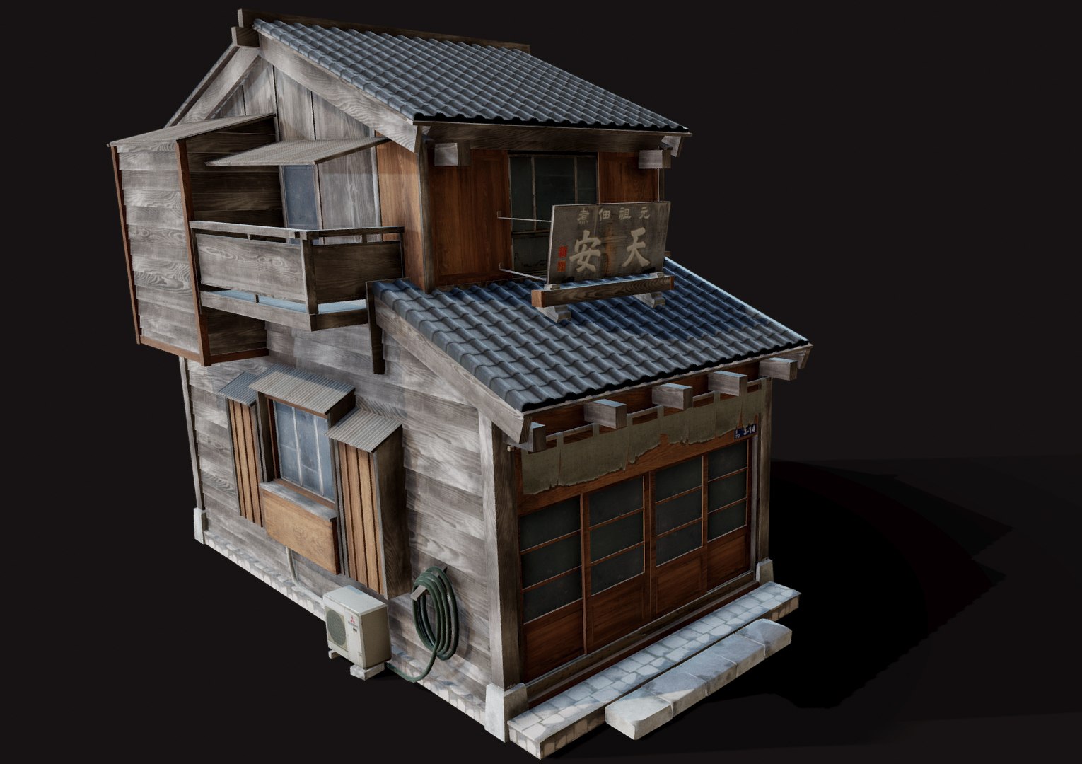 3D Model Japan House Tsukishima - TurboSquid 1423250