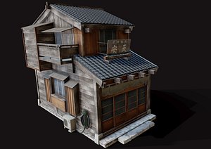 3D model japan house tsukishima