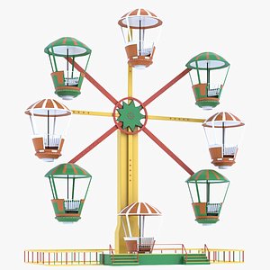 ferris wheel amusement 3D model
