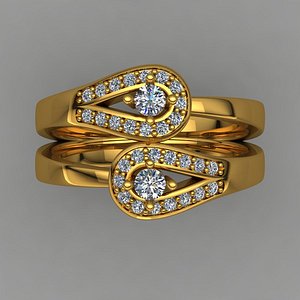3D designer ring model