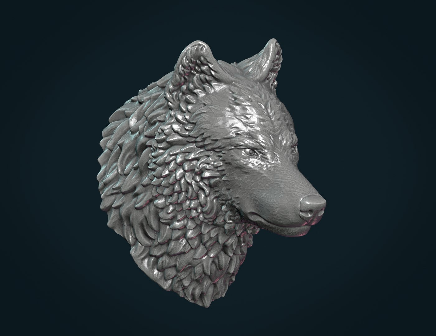 Wolf head iii 3D - TurboSquid 1474879