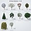 Colección de 20 árboles: ornamentales, frutales y de sombra.