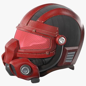 SciFi Helmet Red
